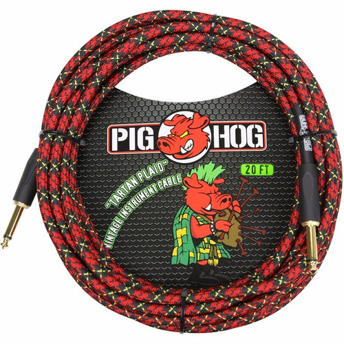 Pig Hog Pch20pl Cable Para Guitarra O Bajo 6 Metros