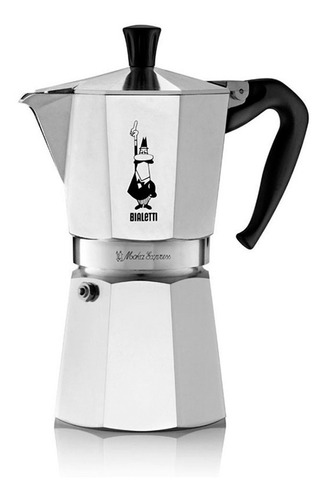 Cafetera Bialetti Moka Express 9 Tazas Aluminio 420ml 