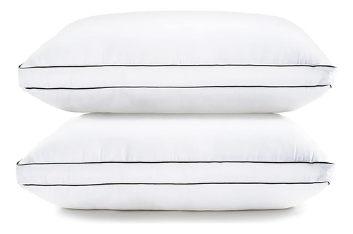 Lane Linen Almohadas De Cama Suaves Con Fuelle, Tamaño Están