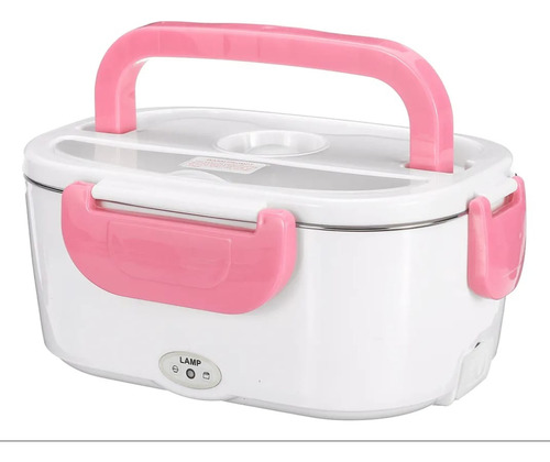 Lonchera Electrica Portatil Inoxidable Vianda Hermetica 220v Rosa