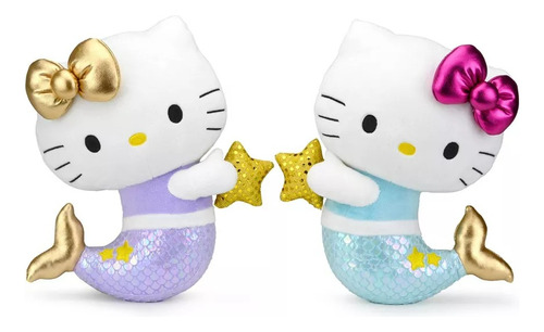 Set 2 Peluches Hello Kitty Signo Zodiacal Piscis 33 Cm Neca