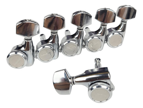 Kaynes Guitar Locking Tuners - 18:1 Chrome Silver Lock Strin