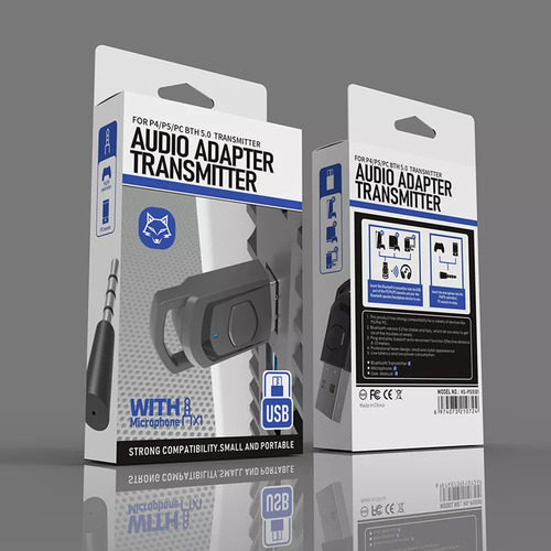 Adaptador De Audio Para Ps5/ps4/pc Compatible Con Bluetooth
