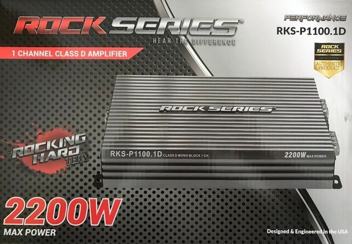 Imagen 5 de 5 de Amplificador Rockseries Clase D Rks-p1100.1d 2200w Cont Bajo