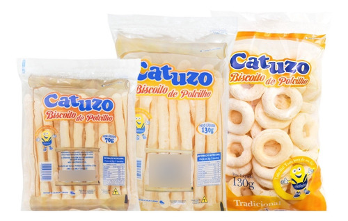 Kit Biscoito De Polvilho Tradicionais Catuzo - Cx/20 Un