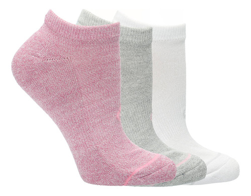 Pack 3 Calcetines Cortos Bsoul Low Cut Rosa/gris/blanco Muje