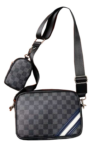 Bandolera De Viaje C/ Bolsa Accesorio Hombre Neceser Negro