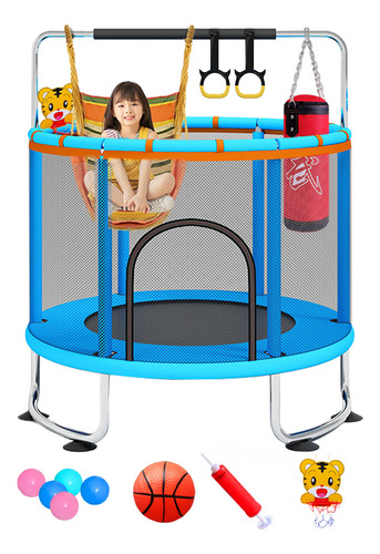 Trampolín Para Niños Trampolín Seguro Con Protección