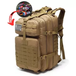 Mochila Tática Masculina Militar Impermeável 50l Reforçada