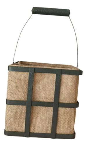 Cesta De Almacenamiento De Yute Con Asa Para Llevar, Cesta.