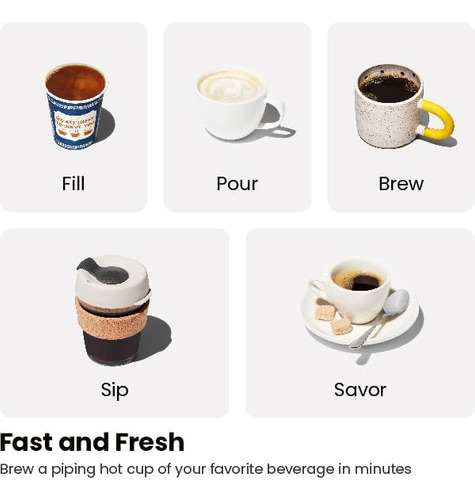 Chefman Cafetera De Una Sola Porción Cafetera K Cup: