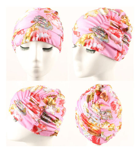 Gorro De Baño Turbante Pelo Largo Accesorios Para Natación
