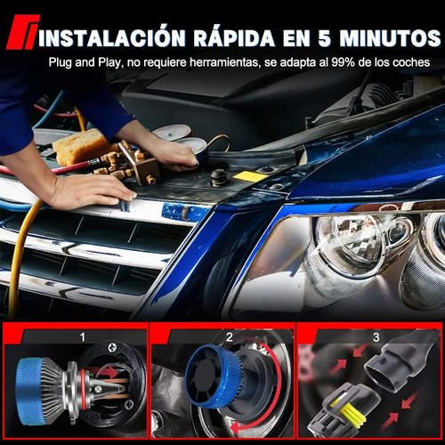 Para Mazda Kit De Faros Led 9005 H11 H8 De Haz Alto/bajo N Mazda 5 2012-2017