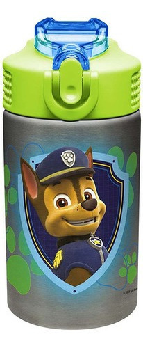 Zak Paw Patrol Botella De Agua Acero Inoxidable Con Popote