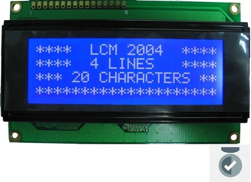 Display Lcd 20x4 Backlight Azul Pantalla Arduino