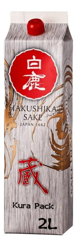 Sake Saque Premium Hakushika Japonês Kura Pack 2l 2000ml