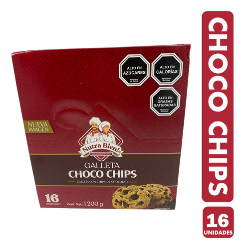 Galleta Chocochips De Chocolate- Nutrabien (caja Con 16 Uni)
