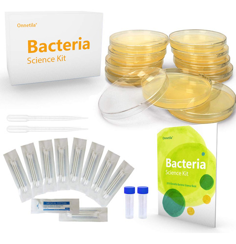 Onnetila Kit De Ciencia De Bacterias, Platos De Petri Con Ag
