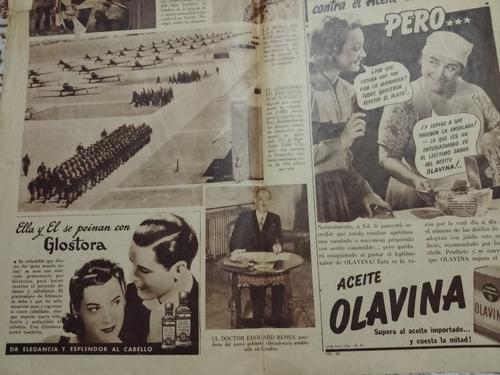 Hojas Diario La Prensa Años 1940 Y 1965 Color Borravino