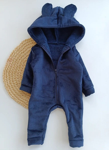 Astronauta Enterito Kigurumi Abrigado Bebe Corderito Lilu 3 1-3 M