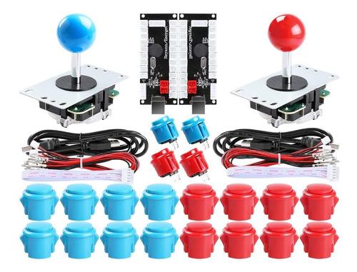 Easyget 2-player Diy Arcade Kit Usb A Joystick Arcade Diy Ki