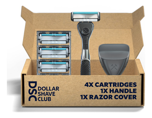 Dollar Shave Club | Kit De Afeitar De Viaje De 4 Cuchillas |