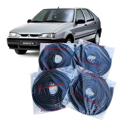 Kit X4 Burletes Puerta Renault R19 R21 Clio