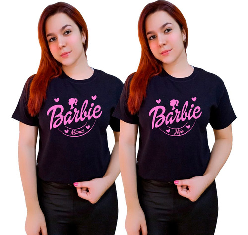 Polera Barbie Dúo Mama Hija Tendencia Madre Todas Las Tallas