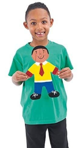 Imagen 4 de 6 de Tarjeta Grande De Persona Formas, Personajes Para Niños Para