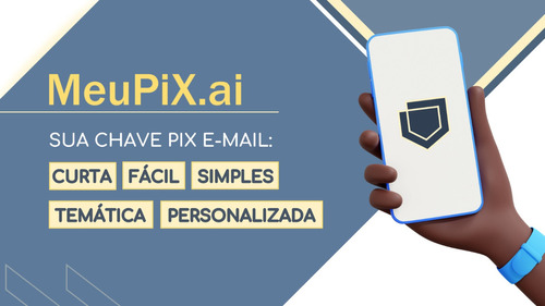 Nova Chave Pix Email Simples, Personalizada, Temática, Fácil