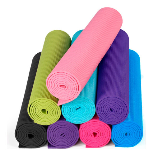 Tapete Portátil Yoga Pilates Fitness Ejercicio Relajación Color Fiusha