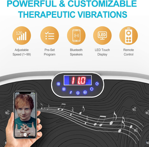 Máquina De Ejercicio De Vibración De Axv Música De Todo El