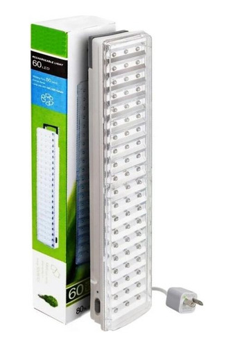 Luces Luz Emergencia 60 Leds Recargable 2 Intensidades 12 Hs