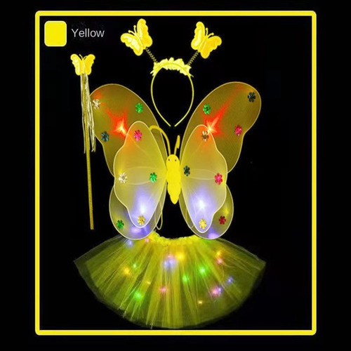 Hada Mariposa Ala Var En Medio De Un Juego Infantil De 3 Uni