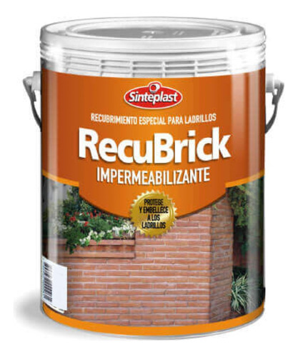  Recubrick Impermeabilizante Ladrillos 4 Lts Sinteplast