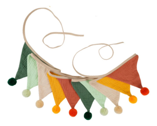 Triángulo Bunting Flag Bannant Banner Suministros De Color