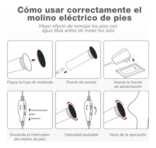 Limas Eléctricas Para Pies, Kit Doméstico De Molino