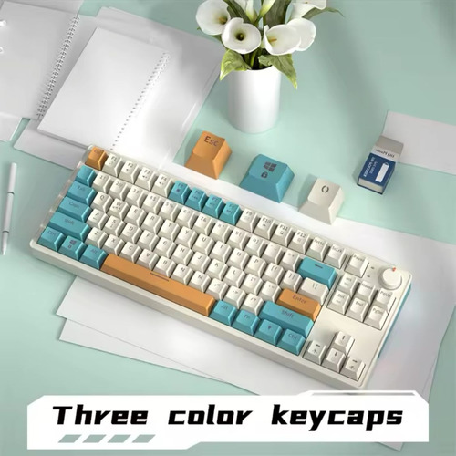 Teclado Mecânico Zifriend Za68 Pro 68 Teclas Rgb Branco/verde Inglês