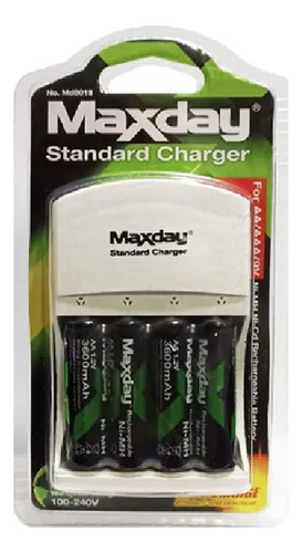 Cargador Con Pilas Recargables Pack Oferta Pcimport