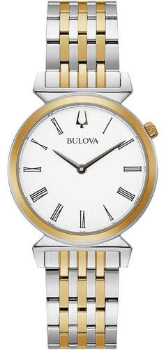 Bulova Classic Quartz Ladies Watch, Acero Inoxidable, Dos To