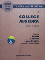 Comprar Libro College Algebra Schaum Spiegel 142f9