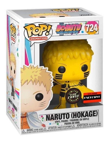 Funko Anime Naruto Hokage Exclusivo Glow Chase