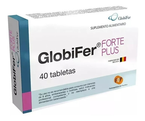 Globifer Forte Plus 40 Tab (hierro Hermico+ Ac Folico + B12)