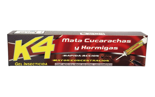 Gel Control Cucharachas Hormigas Hogar K4 X 10 Gr