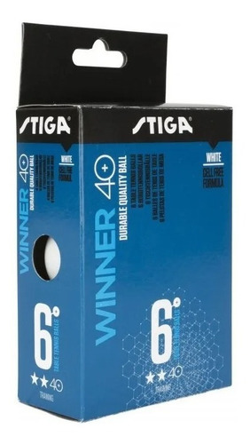 Imagen 2 de 4 de Pelotas Ping Pong Profesionales Tenis De Mesa Stiga 2* Pro