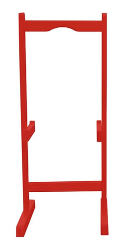 Base Para 4 Mesas Plegables Hogare, Modelo Rectangular Color Base 4 Rojo