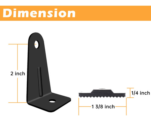 Agedo Soporte Universal Barra Luz Para Led Recta Curvada