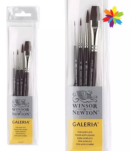 Winsor & Newton Foundation Set Pinceles Acuarela X 4