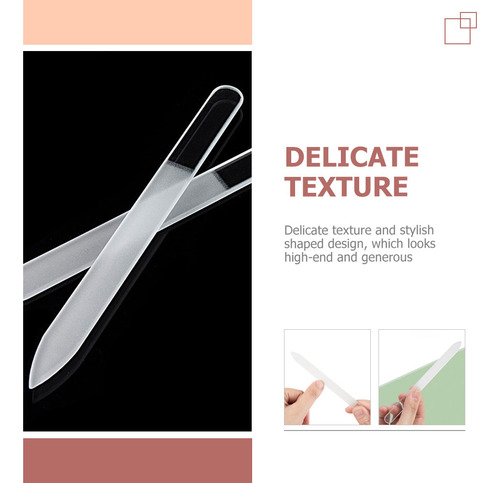 5 Limas De Cristal Para Uñas, Prácticas Herramientas Para Pu