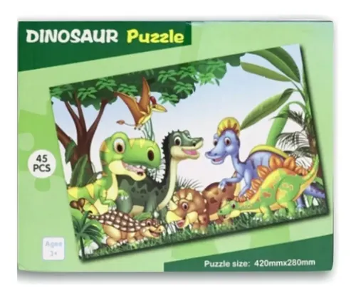 Puzzle Dinosaurios 45 Piezas Universo Binario | Cuotas sin interés
